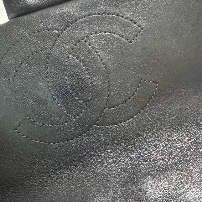 Chanel Timeless Classic Flap Lambskin Plexiglass Quilted Medium Cuba Color Flap Black with Multicolor Trim