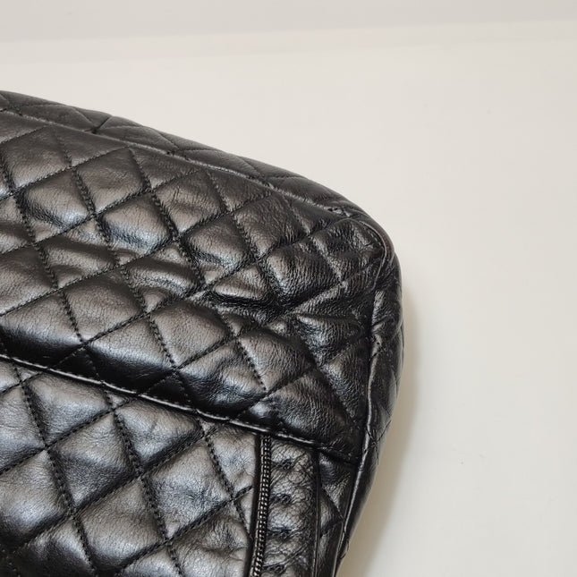 Chanel Istanbul Flap Bag 2011 Medium Leather and Knot Chain Redyed Black