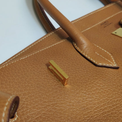 Hermes Birkin 40 Gold TC Clemence Leather Gold Hardware 1994