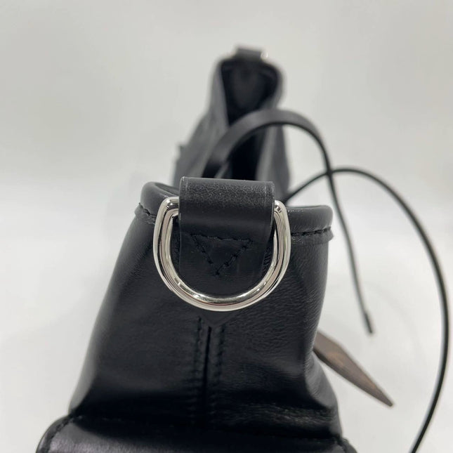 Louis Vuitton CarryAll Cargo Vibe PM Small Lambskin Leather So Black Shoulder Bag