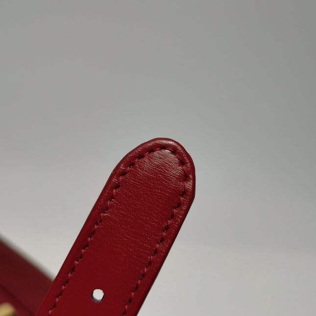 Gucci Jackie 1961 Red Burgundy Leather Bag Small Shoulder Bag