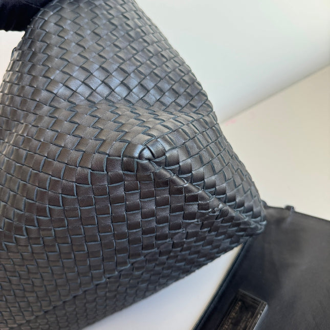 Sold Bottega Veneta Cabat Large Intreccio Leather Tote Bag Black 40cm
