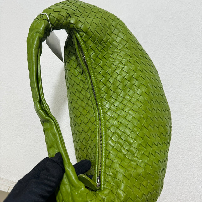 Sold Bottega Veneta Belly Hobo Intrecciato Avocado Green Nappa Leather Medium 40cm