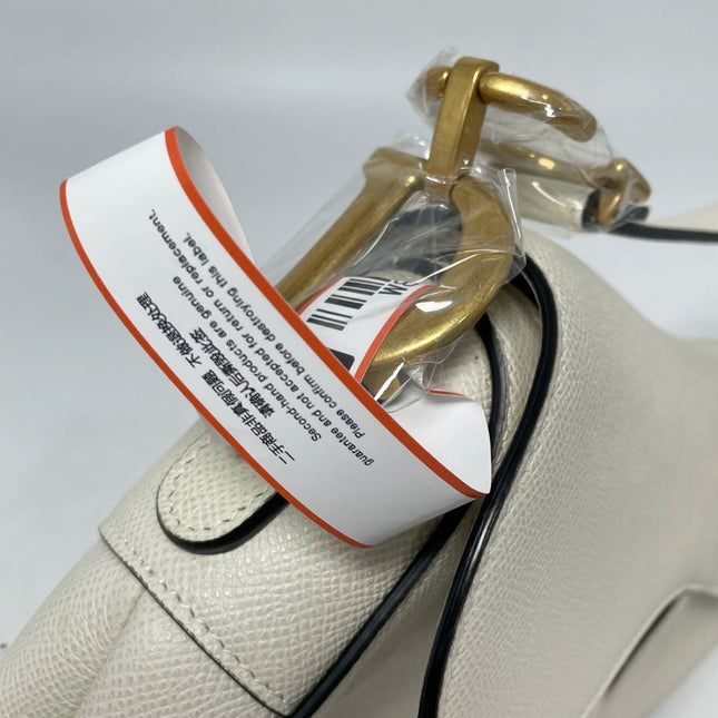 Sold Dior Saddle Medium 2020 Grained Leather Handbag White