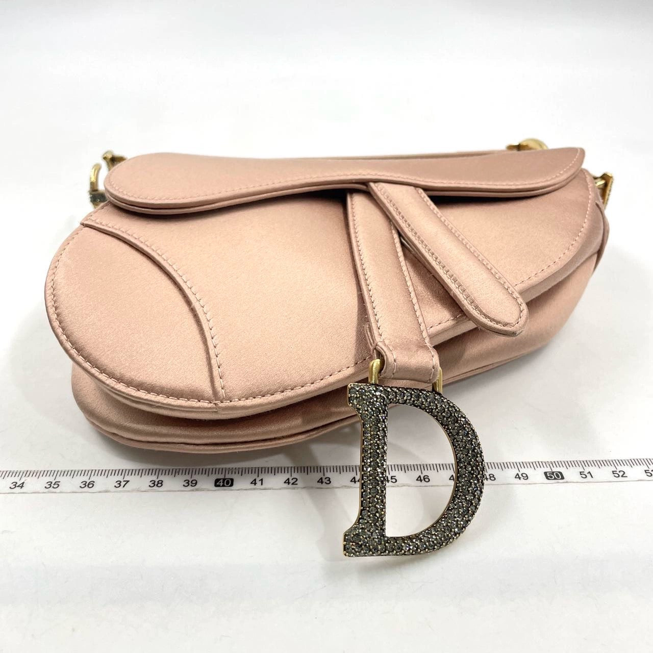 Sold Dior Saddle Mini Silk Pink with crystals