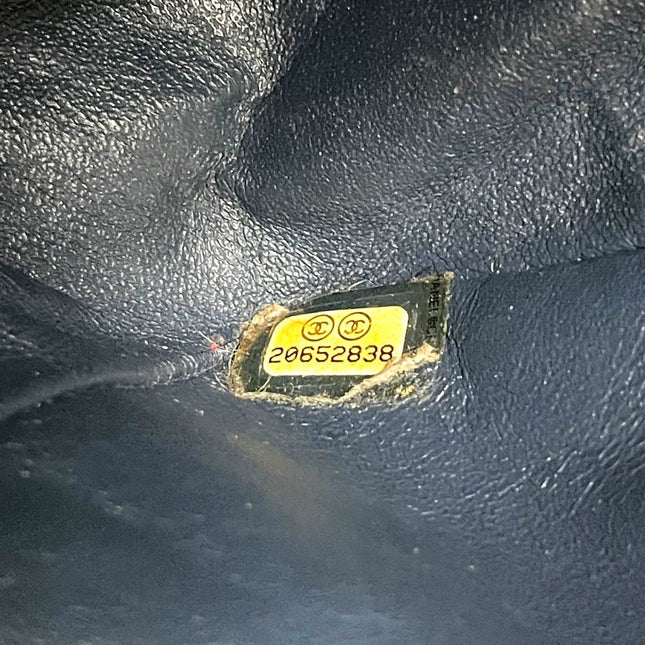 Chanel Classic Flap Medium Dark Green Patent Leather Silver Hardware, 2014-2015