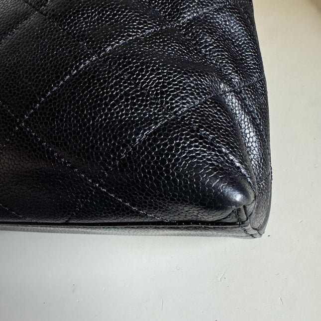 Chanel Kelly Top Handle Bag Black Caviar Leather, 2000-2002