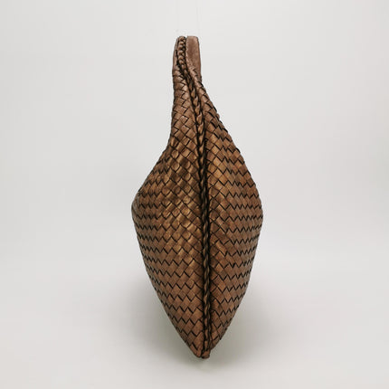 Bottega Veneta Veneta Hobo Metallic Copper Leather Large 47cm