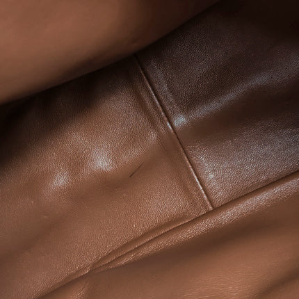 Prada Aimée Tan Brown Medium Calfskin Leather Shoulder Bag