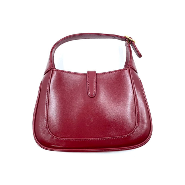 Gucci Jackie 1961 Mini Red Burgundy Leather Bag No Strap