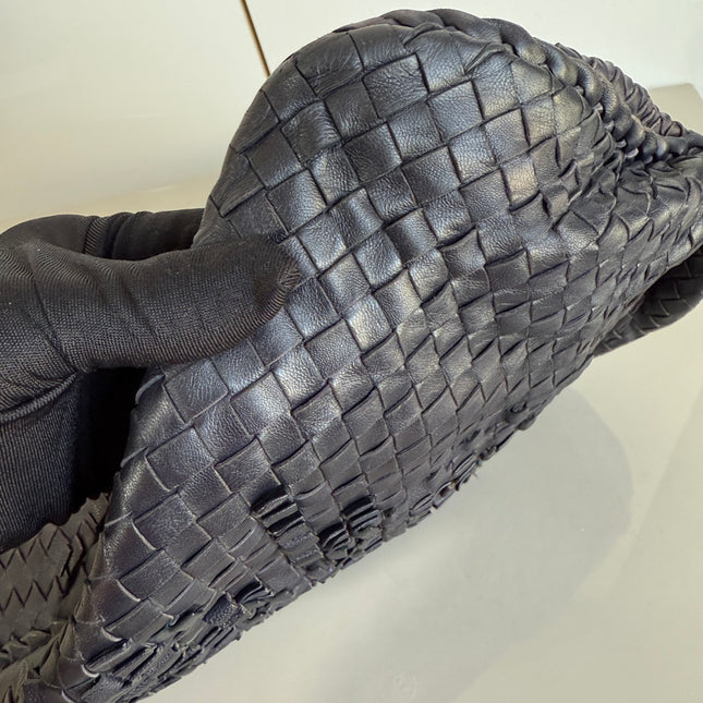 Bottega Veneta Veneta Hobo Dark Navy Intrecciato Leather Bag 47cm