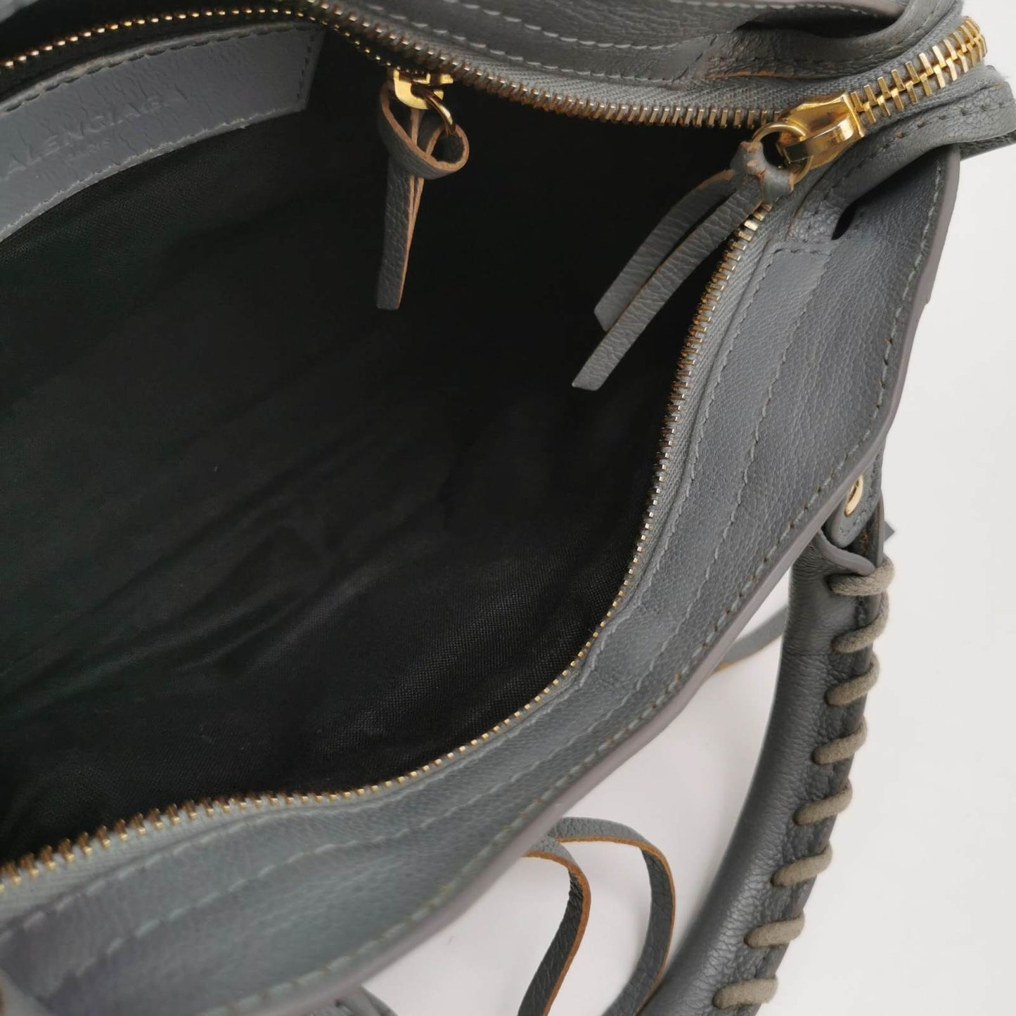 Sold Balenciaga City Bag Grey with Gold hardware Mini Crossbody Bag