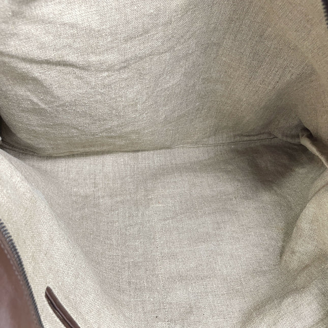 Bottega Veneta Maxi Convertible Tote Dark Chocolate Brown Smooth Leather 55cm