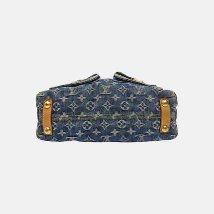 Louis Vuitton Monogram Blue Denim Baggy PM Shoulder Bag