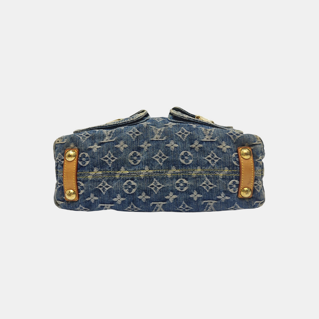 Louis Vuitton Monogram Blue Denim Baggy PM Shoulder Bag