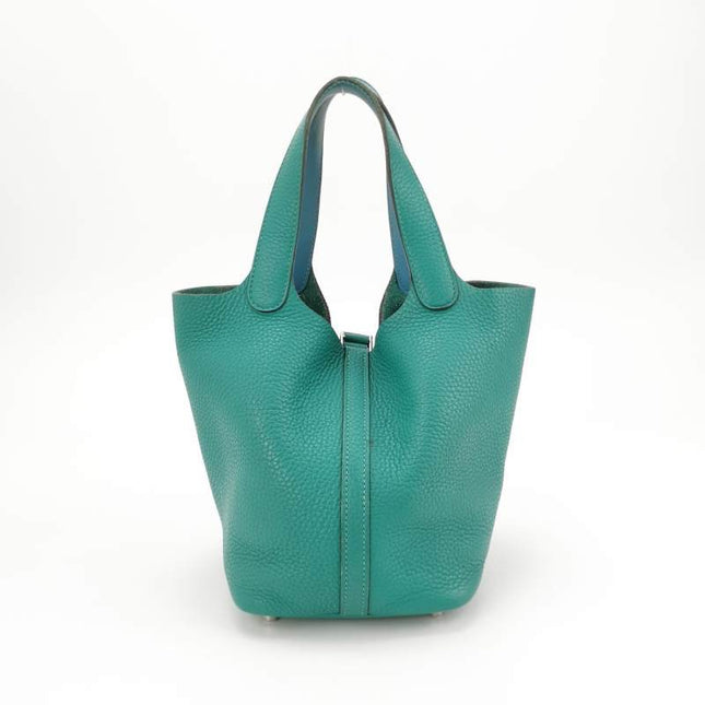 Sold Hermes Picotin 18 Clemence Taurillon Leather Green 2019