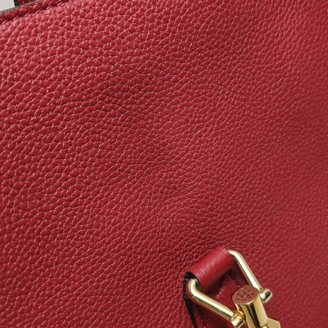 Gucci Jackie 1961 Small Red Pebbled Leather Shoulder Bag