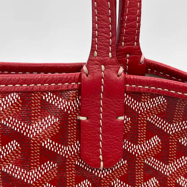 Goyard Saint Louis PM Tote Medium Red Goyardine 2017