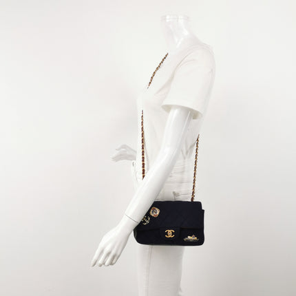 Chanel Classic Flap Mini Métiers d'Art Paris-Hamburg 2018 Wool Nautical Charms