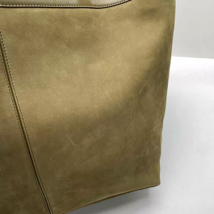Bottega Veneta Cabat Tote Olive Green Suede Leather 38cm