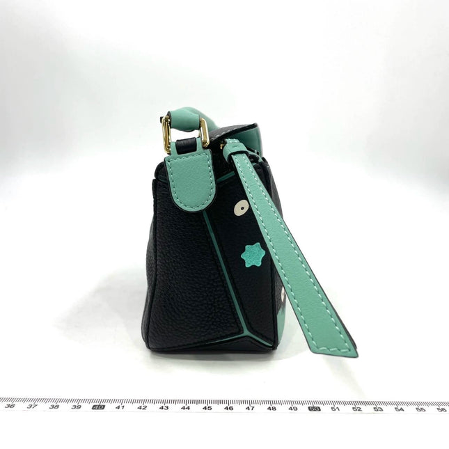 Loewe x Studio Ghibli Collection Susuwatari Mini Puzzle Green Crossbody Bag