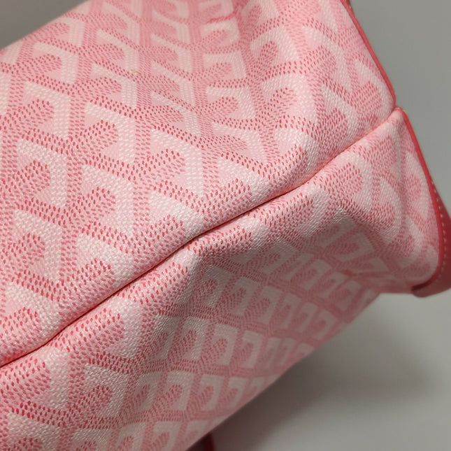 Goyard Artois Tote PM Medium Pink With Zipper and Reinforced Corners 2018