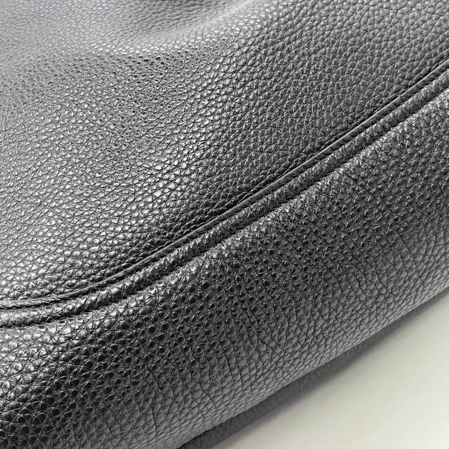 Gucci Softbit Maxi Shoulder Bag Black Calfskin Leather