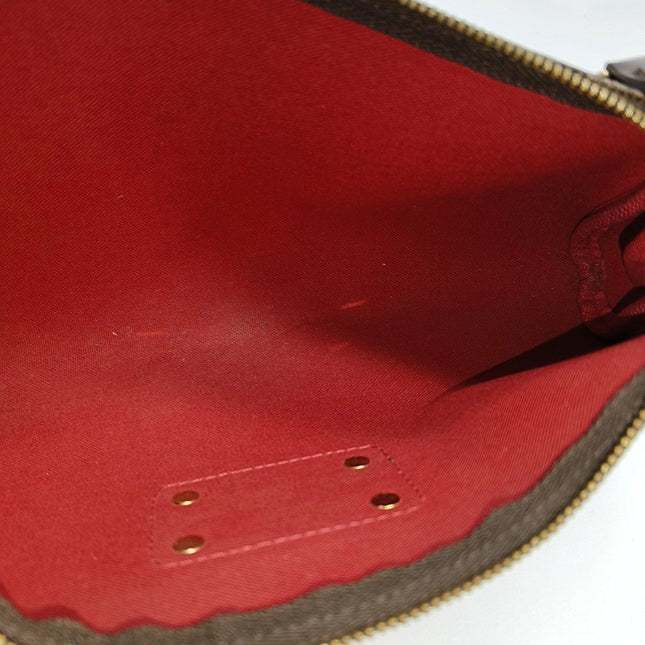 Louis Vuitton Eva Brown Damier Ebene Monogram Shoulder Bag with Strap