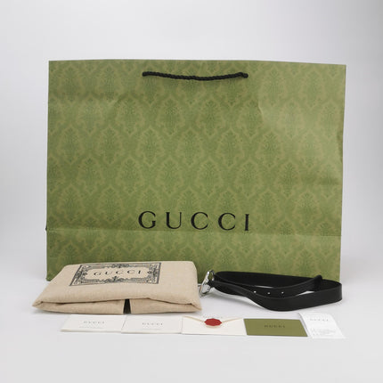 Gucci Jackie 1961 Large Black Calfskin Leather With Long Strap