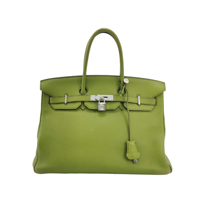 Hermès Birkin 35 Togo Green Vert Anis 37 Palladium Hardware 2008-Luxbags