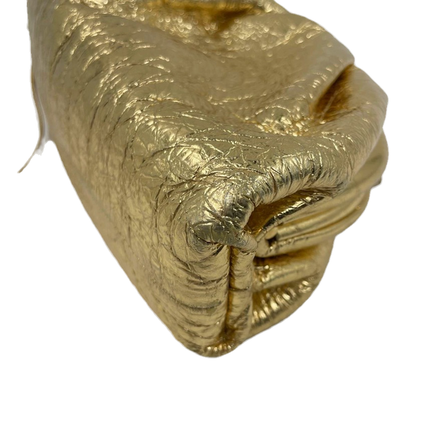 Sold Bottega Veneta Pouch Mini Gold Lambskin Leather