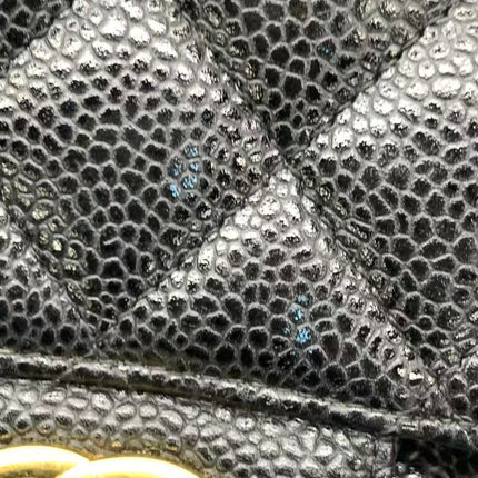 Chanel Classic Flap Medium 2014 Black Caviar Leather Gold Hardware
