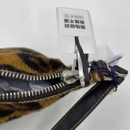 Prada Leopard Print Pony-style Calfskin Mini Clutch