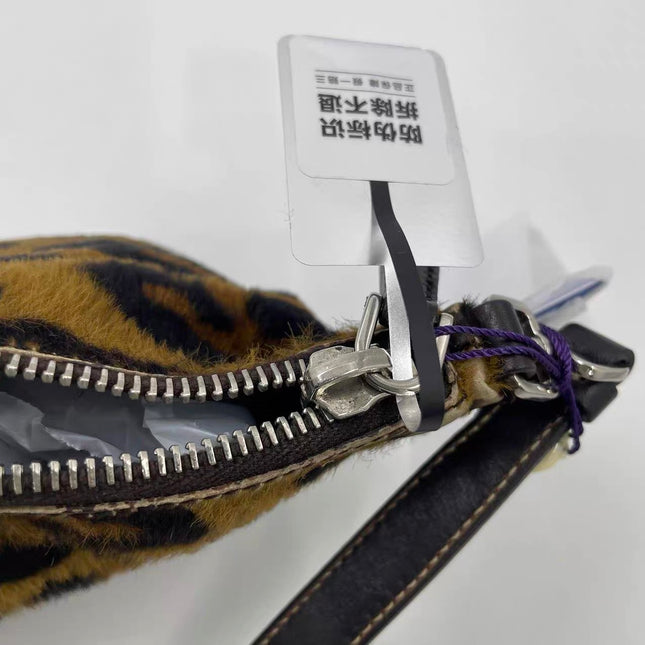 Prada Leopard Print Pony-style Calfskin Mini Clutch