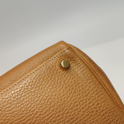 Hermes Kelly 40 Retourne Gold Togo Leather Gold Hardware 1993