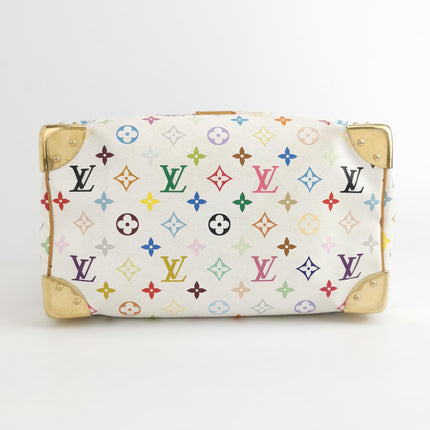 Louis Vuitton x Takashi Murakami Speedy 30 Lock White Multicolor