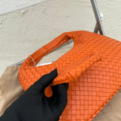 Sold Bottega Veneta Veneta Hobo Medium 40cm Lambskin Leather Orange