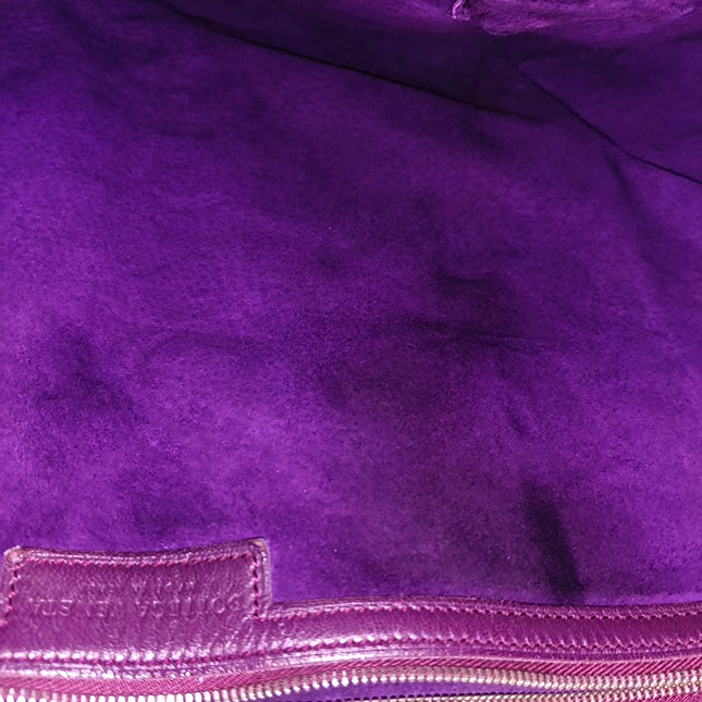 Bottega Veneta Veneta Hobo Maxi Purple Intrecciato Leather Bag 51cm
