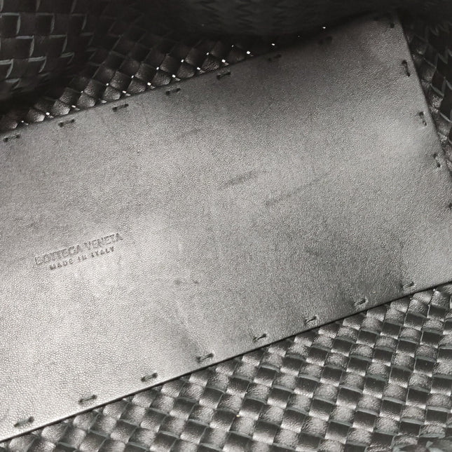 Bottega Veneta Reissued Cabat Intreccio Leather Tote Bag Black 40cm