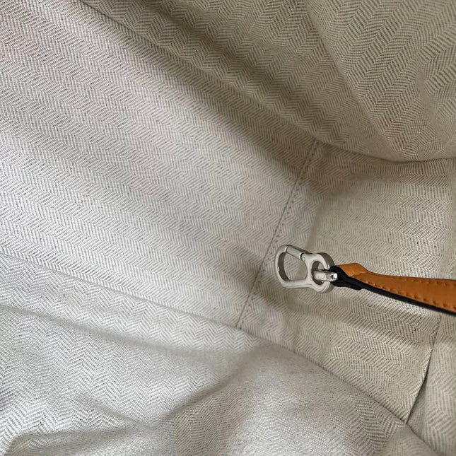 Loewe Hammock Mini Brown Leather Raffia Top Handle Crossbody Bag