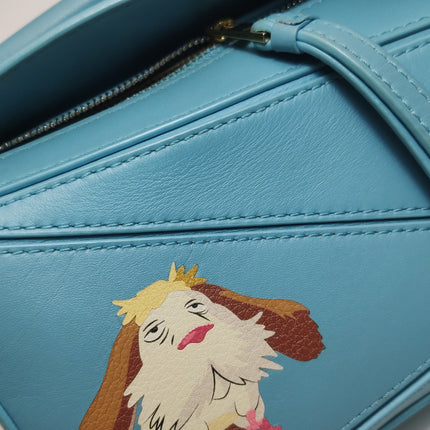 Loewe x Howl's Moving Castle Studio Ghibli Collection Puzzle Mini Blue Flying Dog