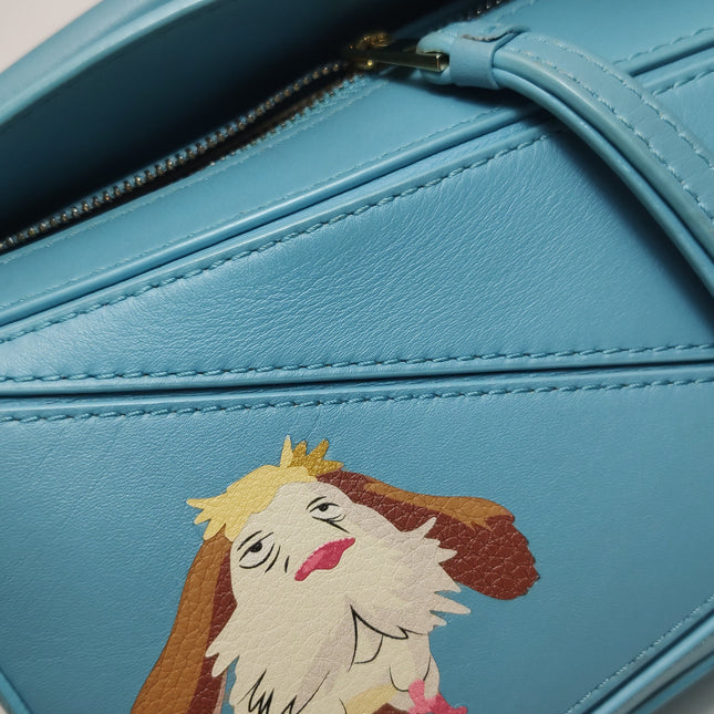 Loewe x Howl's Moving Castle Studio Ghibli Collection Puzzle Mini Blue Flying Dog