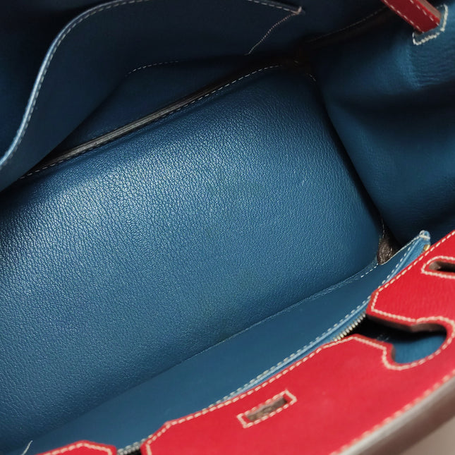 Hermes Birkin 30 Epsom Leather Red Rouge Casaque Gold Hardware 2012