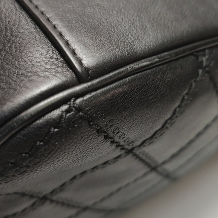 Chanel 2013 Paris-Edinburgh Large Black Flap Calfskin Leather Shoulder Bag