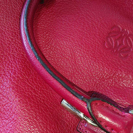 Sold Loewe Amazona 36 Large in Red Leather and Silver tone Hardware
