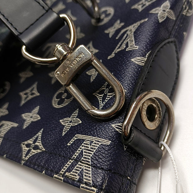 Louis Vuitton x Chapman Brothers Giraffe Tote Navy Monogram Canvas with Strap