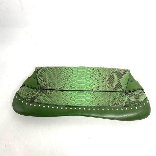 Sold Gucci Horsebit 1955 Green Crocodile Skin Shoulder Bag Large