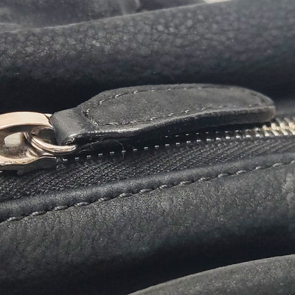 Chanel Nubuck Suede Darjeeling Flap Bag Ultimate Stitch Black Jumbo Bag