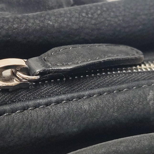 Chanel Nubuck Suede Darjeeling Flap Bag Ultimate Stitch Black Jumbo Bag