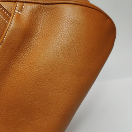 Dior Top Handle Saddle Bag Cognac Tan Brown Calfskin Leather